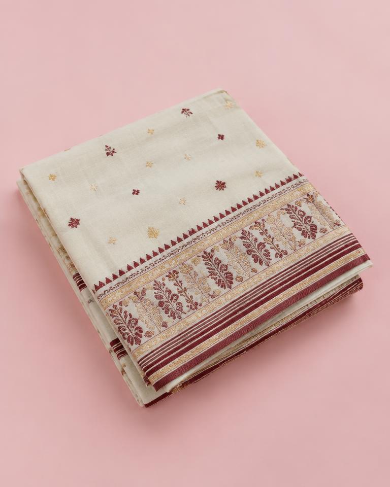 Handwoven Jamdani Cotton Saree