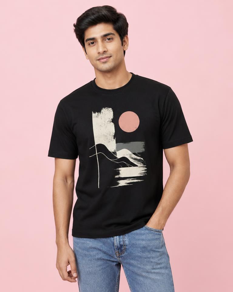 Abstract Graphic Crew T-Shirt