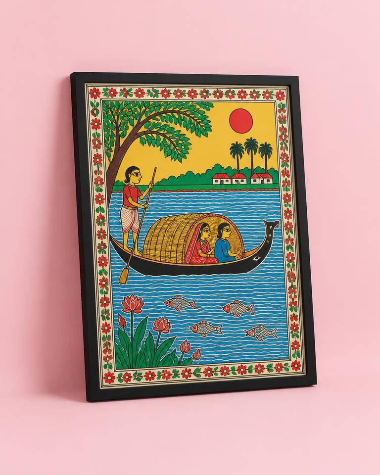 Bengali Folk Art Framed Painting